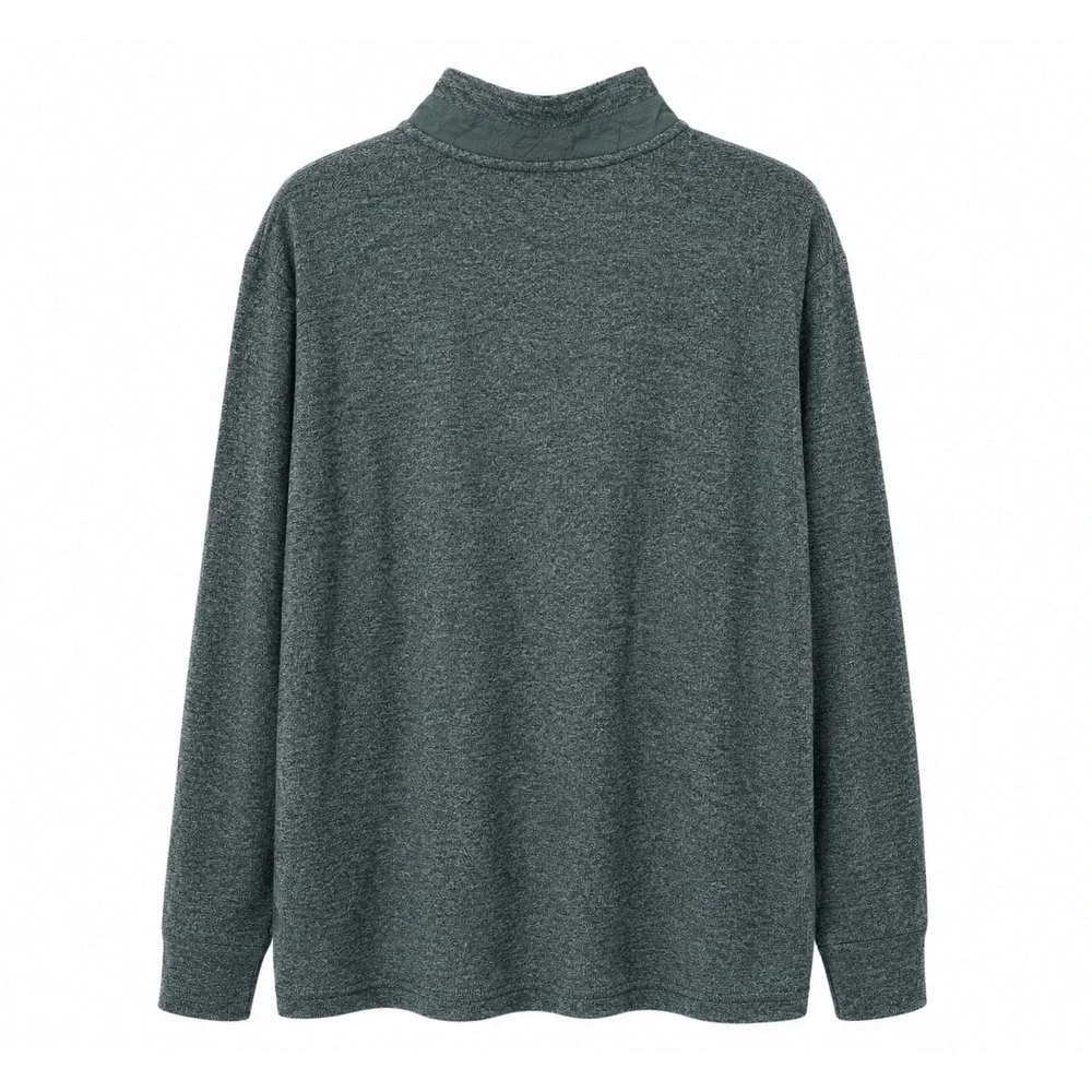 Johnnie-O Mens XXL Pullover Green Heathered Quarter Zip Performance Golf Active